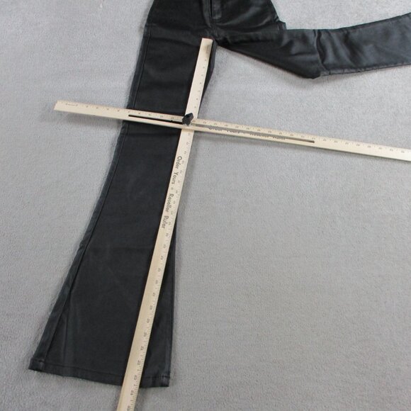 Edikted Luna Faux Leather Flare Pants Womens XS Grunge Y2K Clubwear Going Out - Picture 7 of 13